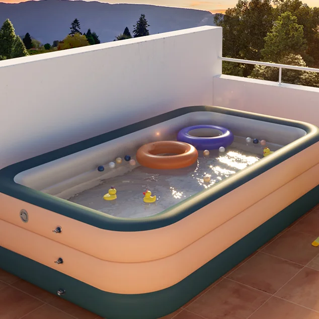 

4 Layer Swimming Pool for Adults Outdoor Big Deep 4.28m Children Inflatable Swimming Pool Piscina Inflable Water Sports AB50YC