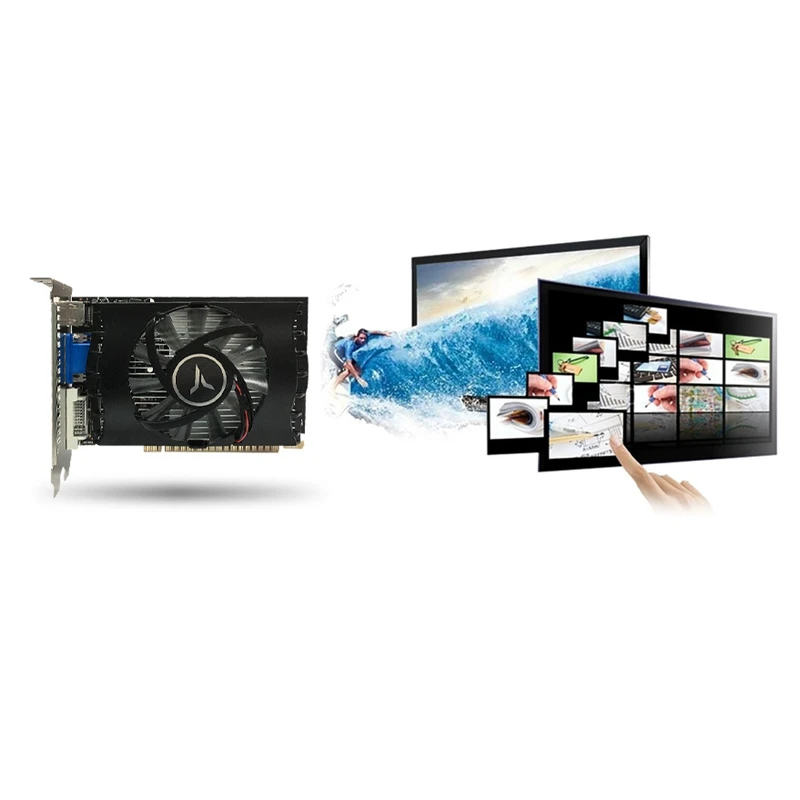 Yeston GT730-2G D5 VA GDDR5 64Bit 902 MHZ/5012 MHZ 28Nm Gaming Video Ie Card | Компьютеры и офис