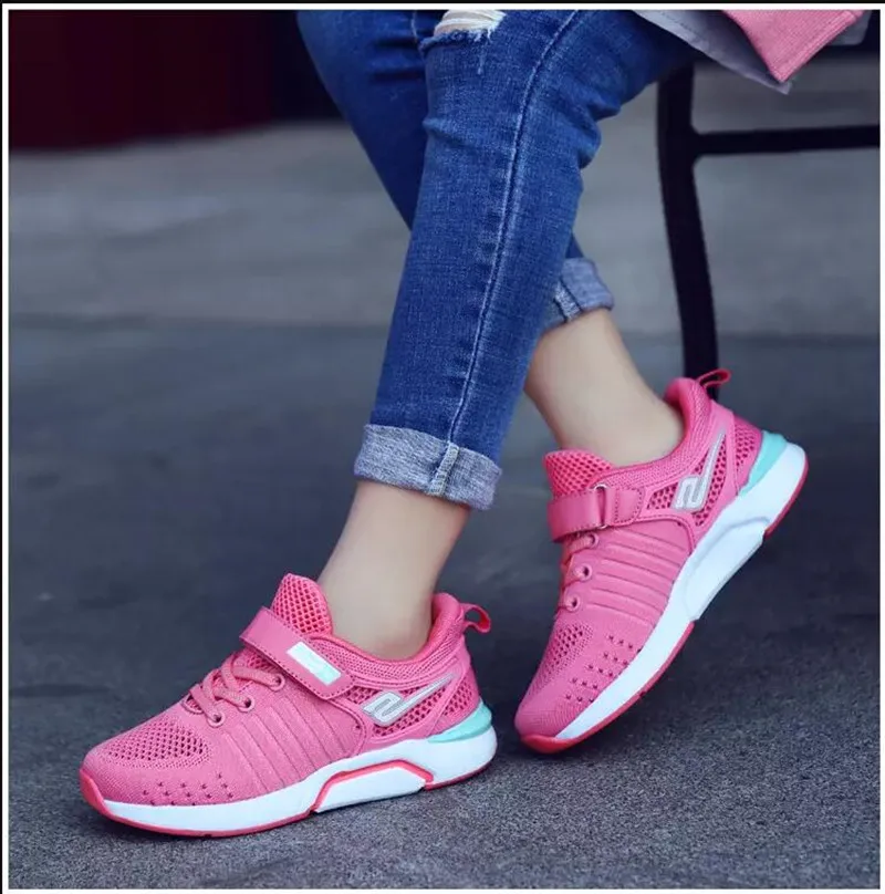 Детские кроссовки загадочная наклейка спортивная обувь дышащая мягкая для