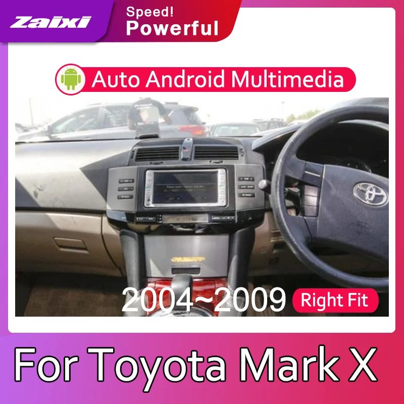 

ZaiXi 2din Car multimedia Android Autoradio Car Radio GPS player For Toyota Mark X 2004~2009 Bluetooth WiFi Mirror link Navi