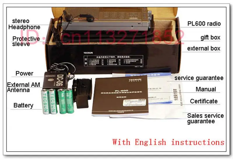 TECSUN PL-600 цифровой радио тюнинг Полнодиапазонный FM/MW/SW-SSB/PLL синтезированный стерео радиоприемник(4xAA) PL600 портативный Радиоприемник