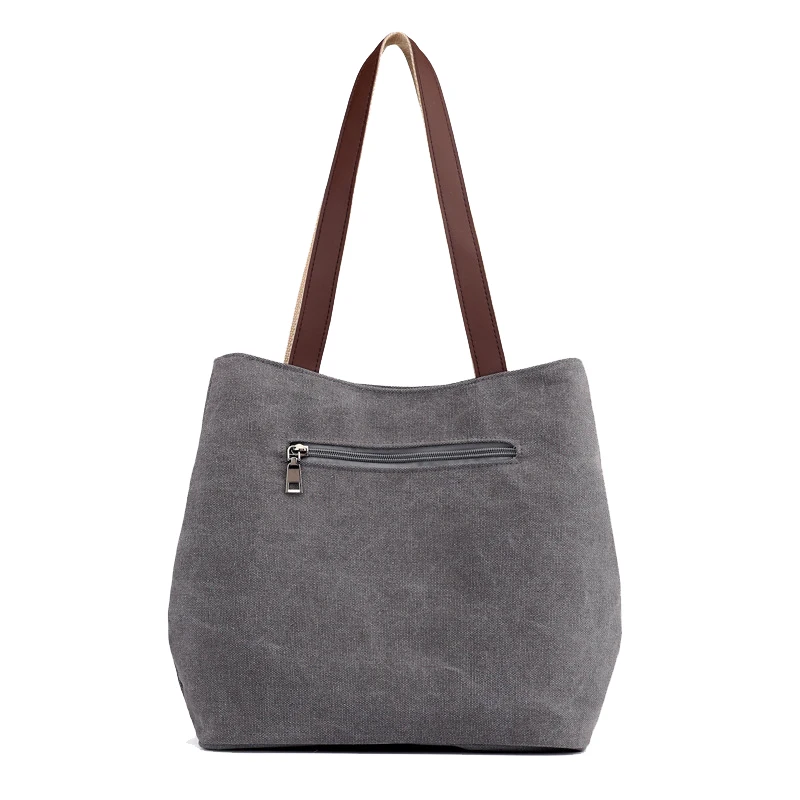

Ladies Canvas Handbag Casual Shoulder Bag Tote Bag Cotton Travel Tote Bag Purse