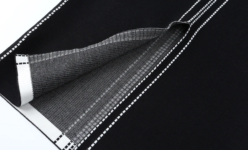 

Elegant slim knit office dress women 2020 Autumn Winter Knee-length Stretch Bodycon Dress