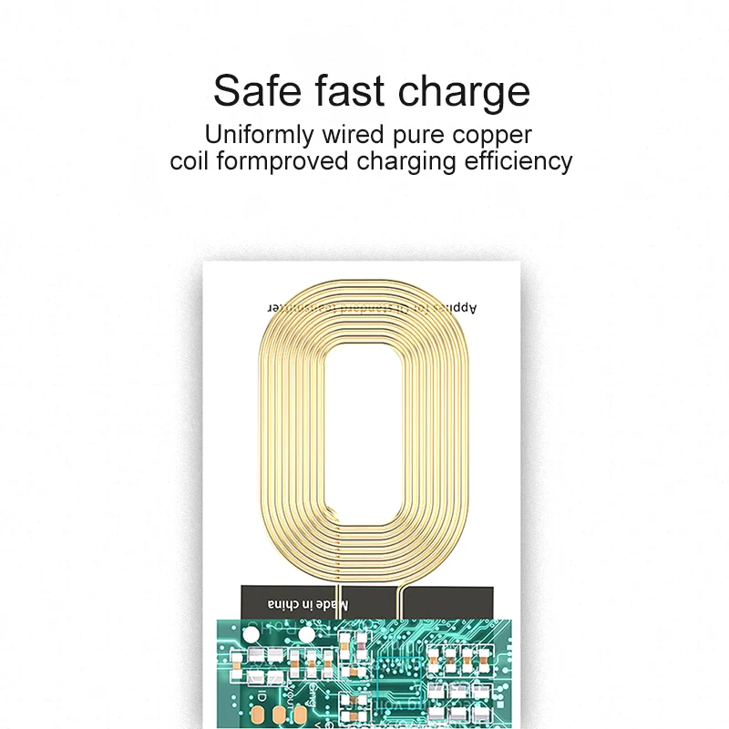 Зарядный приемник Micro USB Type C Qi Индукционное Беспроводное зарядное устройство для