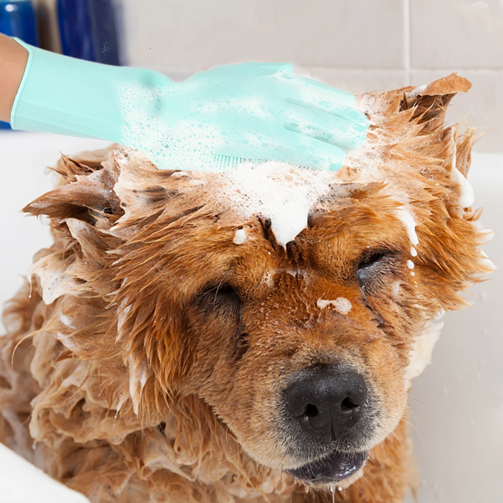 1 шт Волшебные силиконовые перчатки для мытья посуды экологически чистые