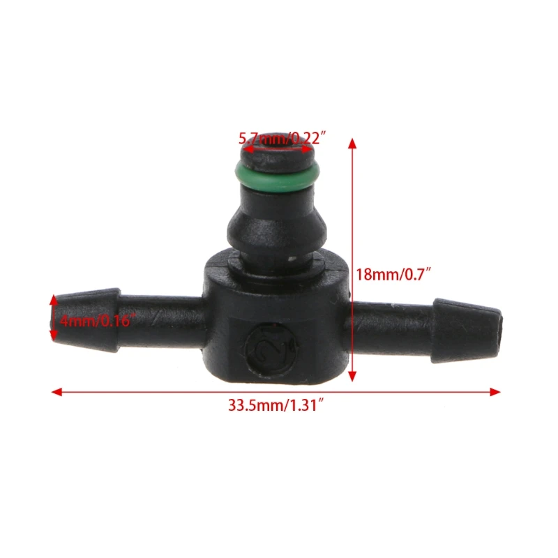 

10 Pcs T Type Connector Pipe Hose Joiner Tube Fuel For Bosch 110 Series Injector