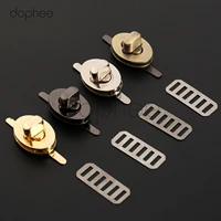 dophee 1pcs 2317mm egg shaped bag clasp twist oval handbags case alloy catch buckle for luggage bags leather clothing purse