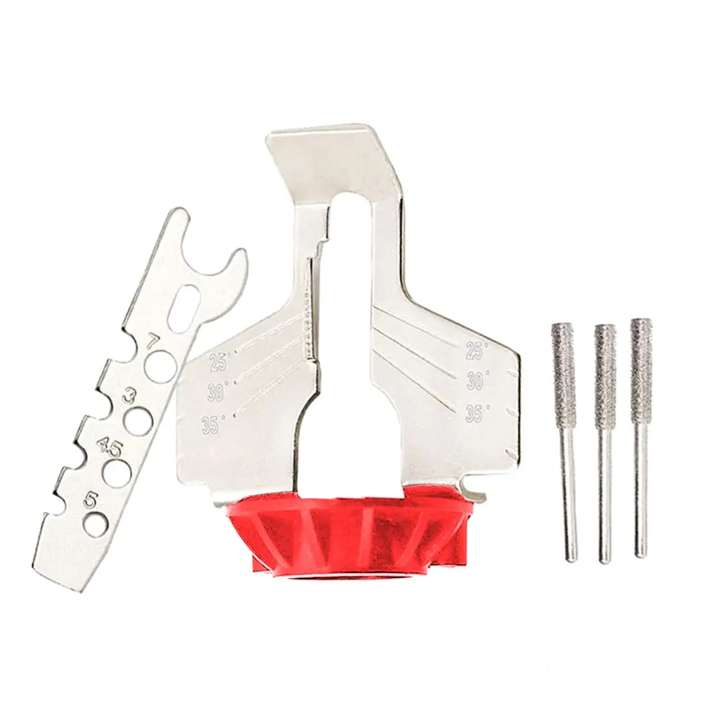

5PCS/Set Chainsaw Sharpening Kit Electric Grinder Sharpening Polishing Attachment Set Saw Chains Tool Chainsaw Sharpener