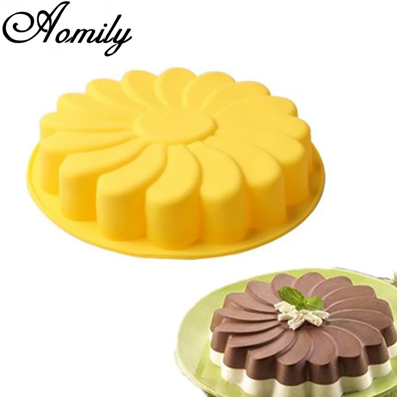 Силиконовая форма Aomily формы для торта цветов помадки шоколада инструменты
