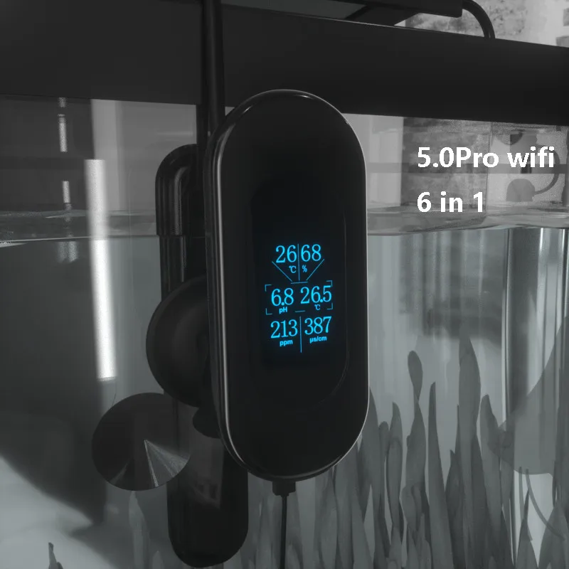 2021 Новый Ibowl WIFI 5 0/5.0Pro 6 в 1 детектор аквариум Цифровой дисплей монитор качества