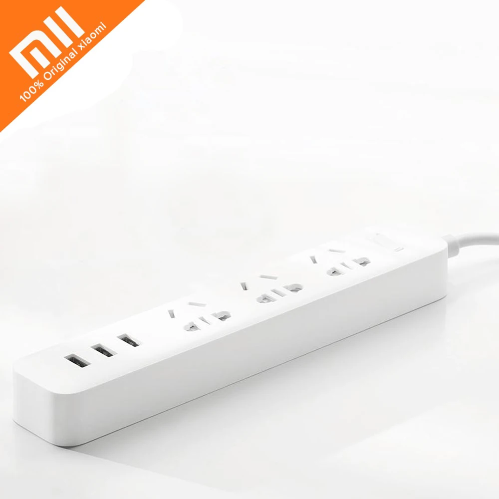Оригинальная смарт-лента Xiaomi Mijia 3 2A с usb-портами для быстрой зарядки + гнезда Xiaom MI