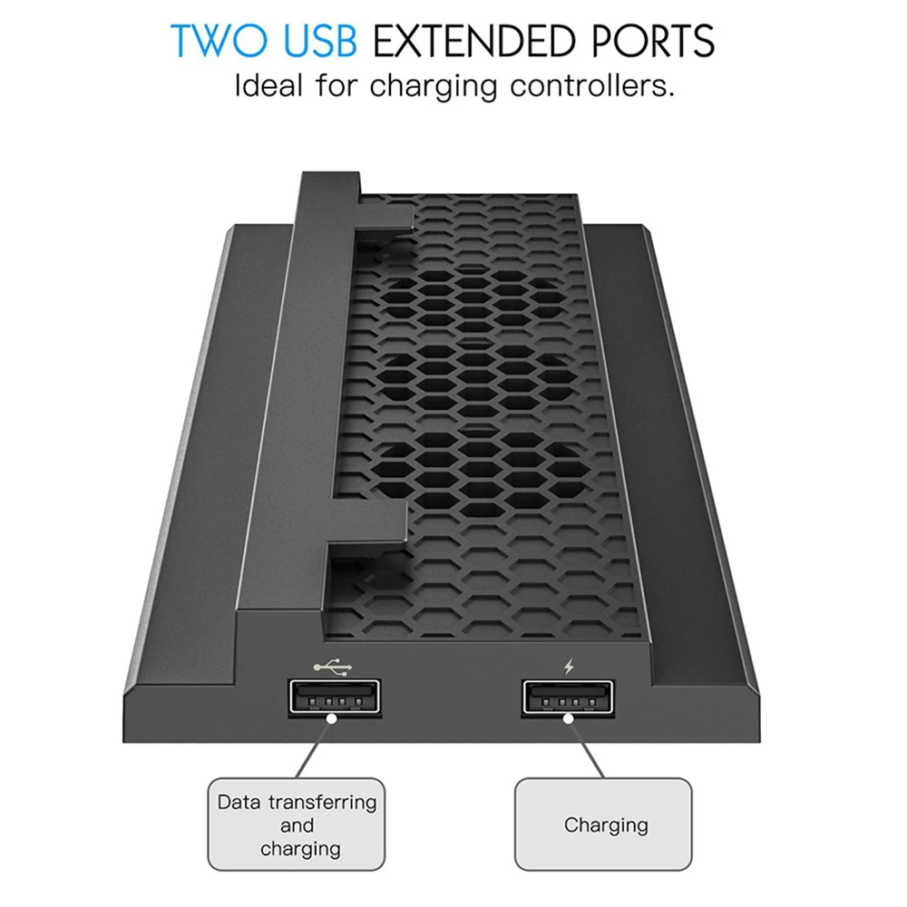 2 USB порта зарядки игровой консоли охлаждающий вентилятор для Xbox One Slim 3