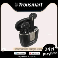 tronsmart onyx ace for bluetooth 5 0 earphones wireless earbuds noise cancellation with 4 microphones24h playtime