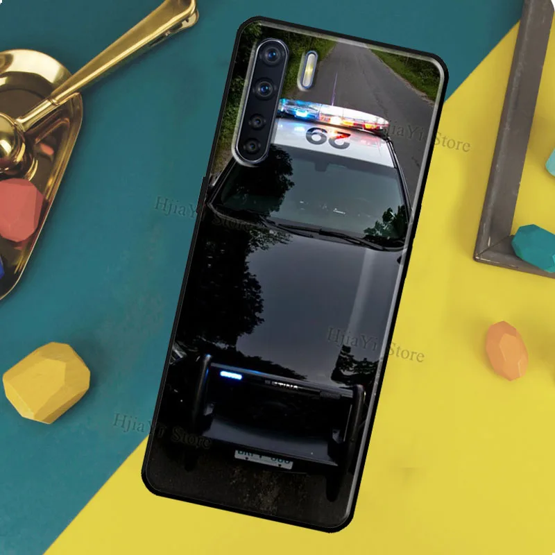 Чехол полицейская машинка для OPPO A96 A76 A16 A94 A74 A54 A77 A17 A52 A72 A91 A93 A5 A9 A31 A53 A57s |