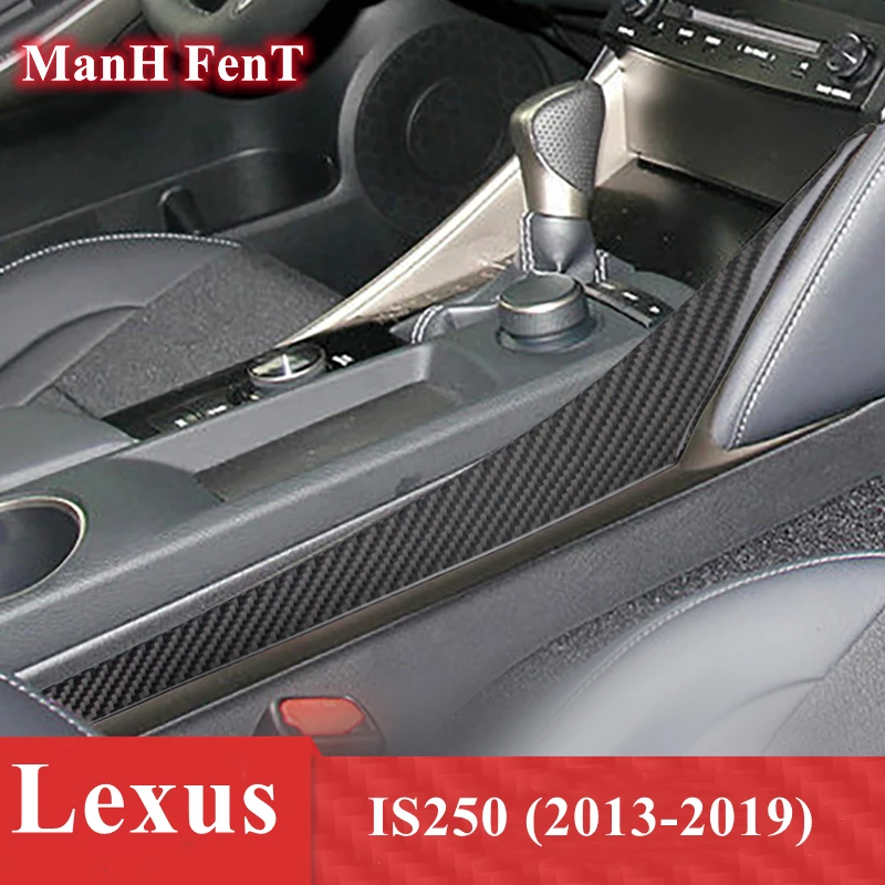 

ManH FenT Lexus IS250 Gear Panel On Both Side Of The Stall 3D Carbon Fiber Decoration Sticker Car Interior Accessories 2013-2019