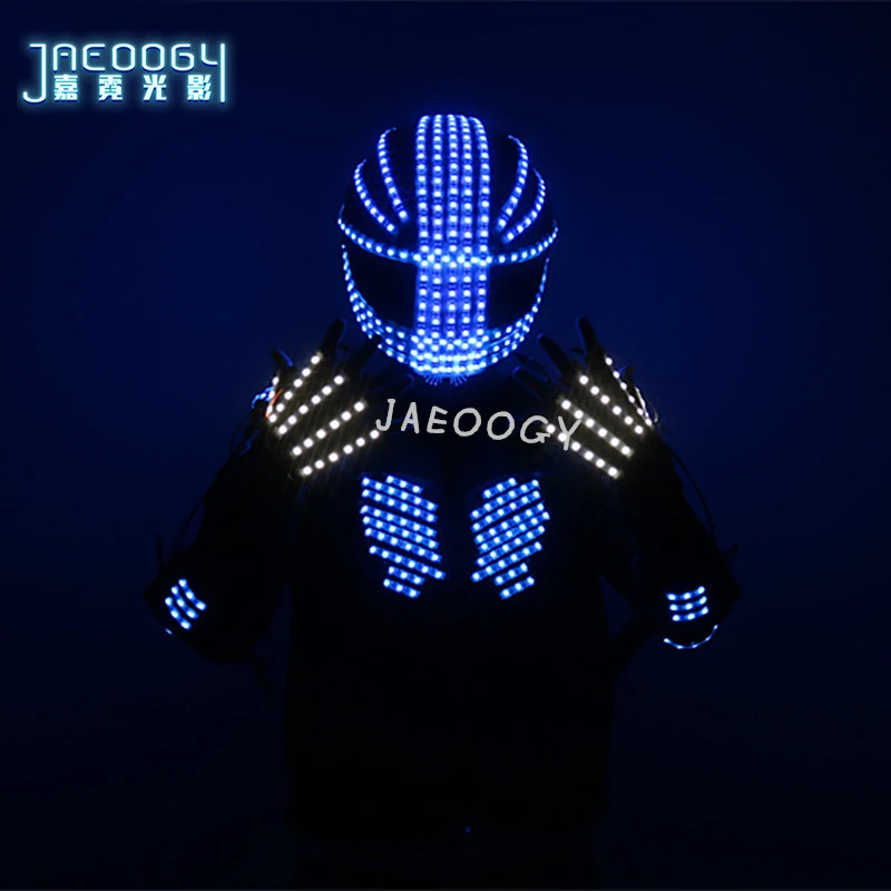 Высококачественный цветной светодиодный светящийся робот для одежды бара