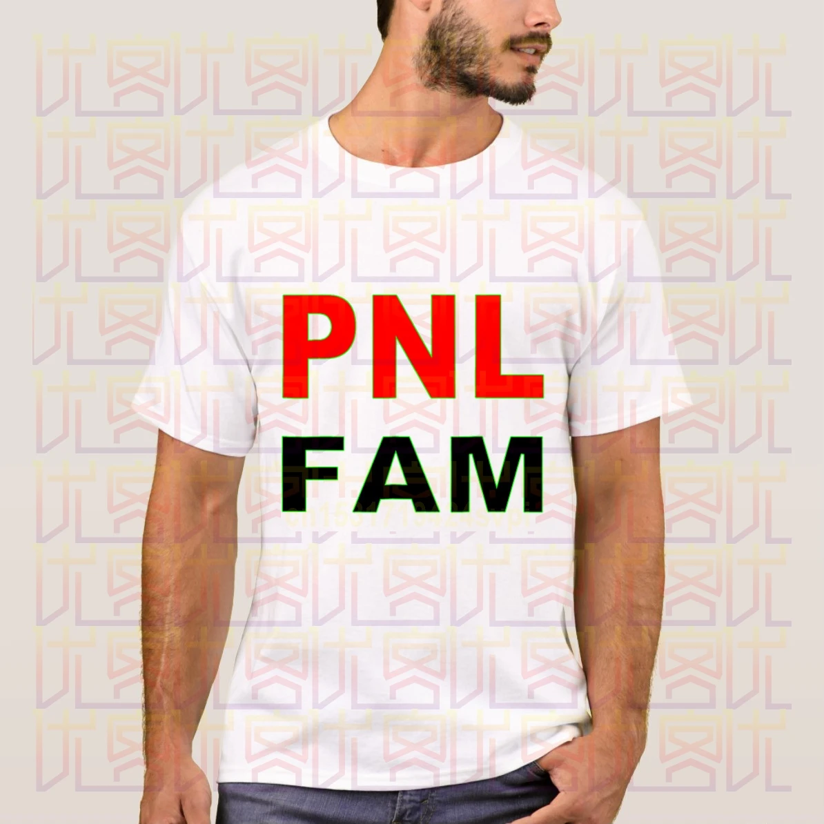 Новинка 2020 летняя футболка из 100% хлопка в стиле Pnl Fam Повседневная с рисунком для