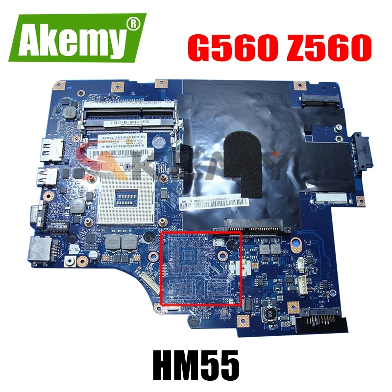 

Материнская плата для ноутбука Lenovo G560 Z560 NIWE2 LA-5752P Rev: 1,0 материнская плата DDR3 HM55 UMA Бесплатная процессор