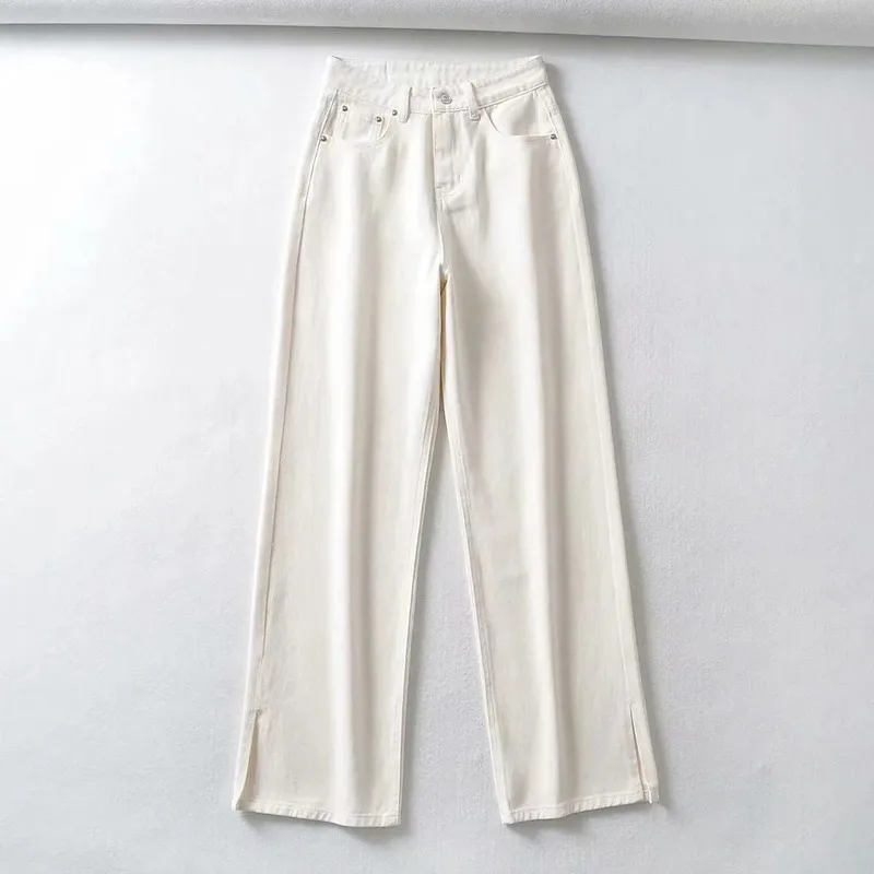 

Woman Jeans Fashion Straight Leg Pants High Waist Casual Baggy Jean 2020 Female Clothing Loose Denim Trouser Wide-legged pants