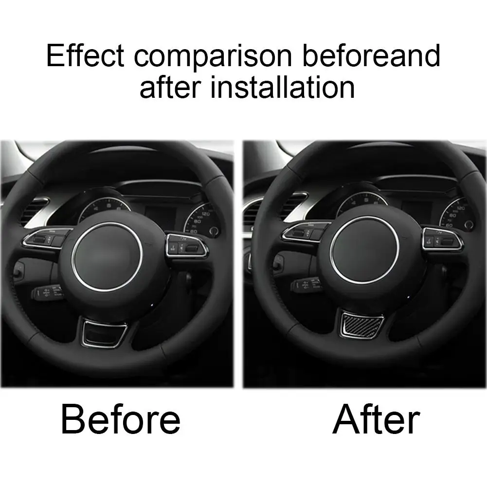 Товар 80% однотонная наклейка на руль из углеродного волокна для Audi A4L/A6L/A3/Q3/Q5/Q7 |