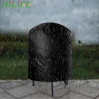 hilife 77x58cm80x66x100cm camping outdoor barbecue cover rain protective waterproof round bbq grill cover anti dust grill cover