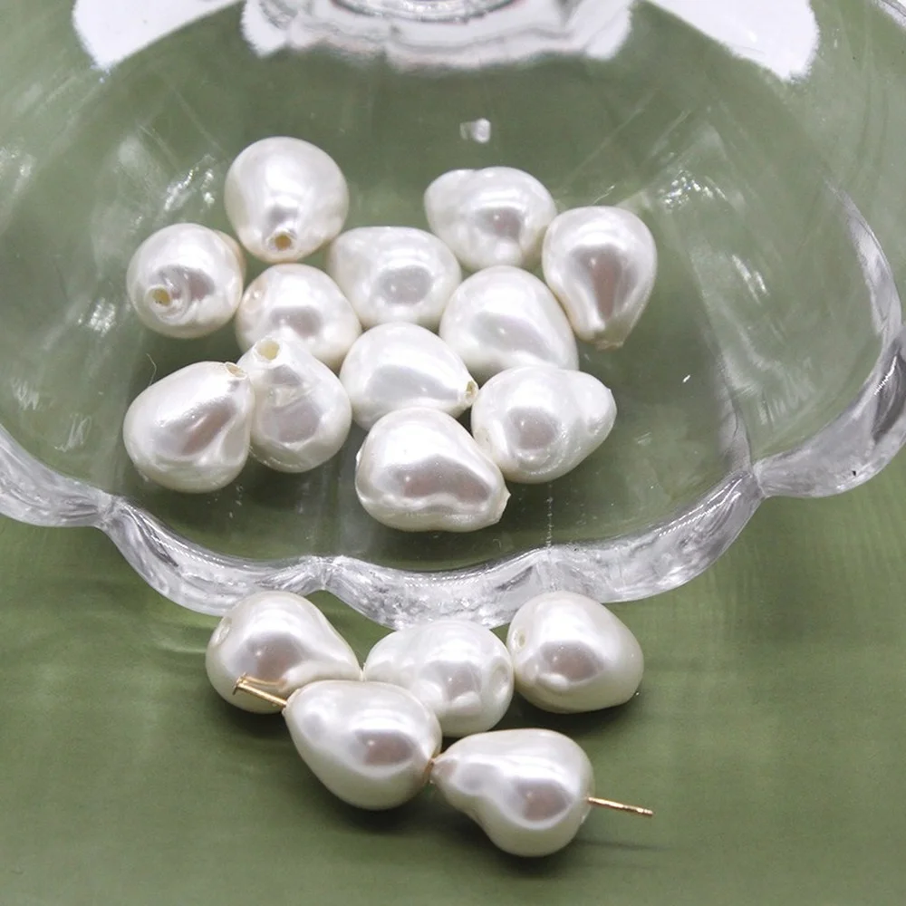 Бусины из натуральной пресноводной ракушки Перламутровые неправильной формы в