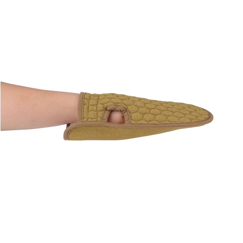 Прочные отшелушивающие перчатки для ванны женщин и мужчин боди уборки банные