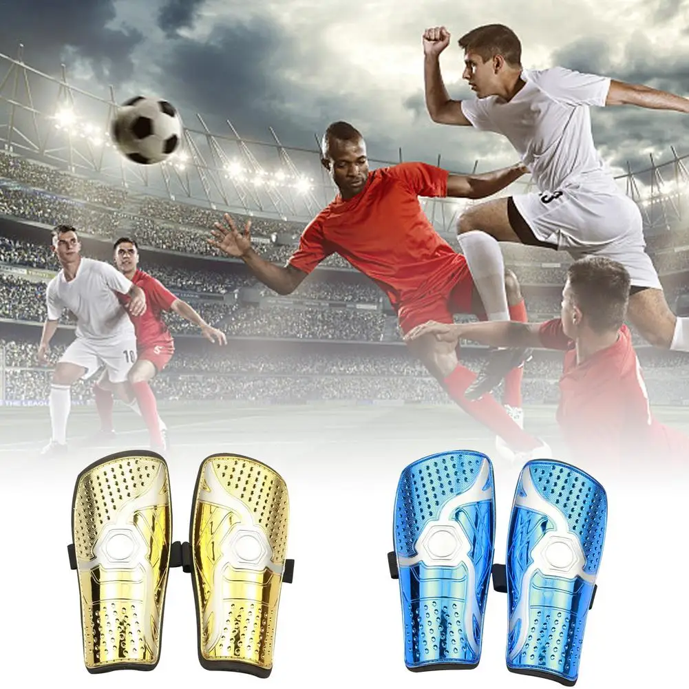 

Electroplating Shin Guards Breathable Lightweight Football Competition Training Protective Gear Fans Supplies