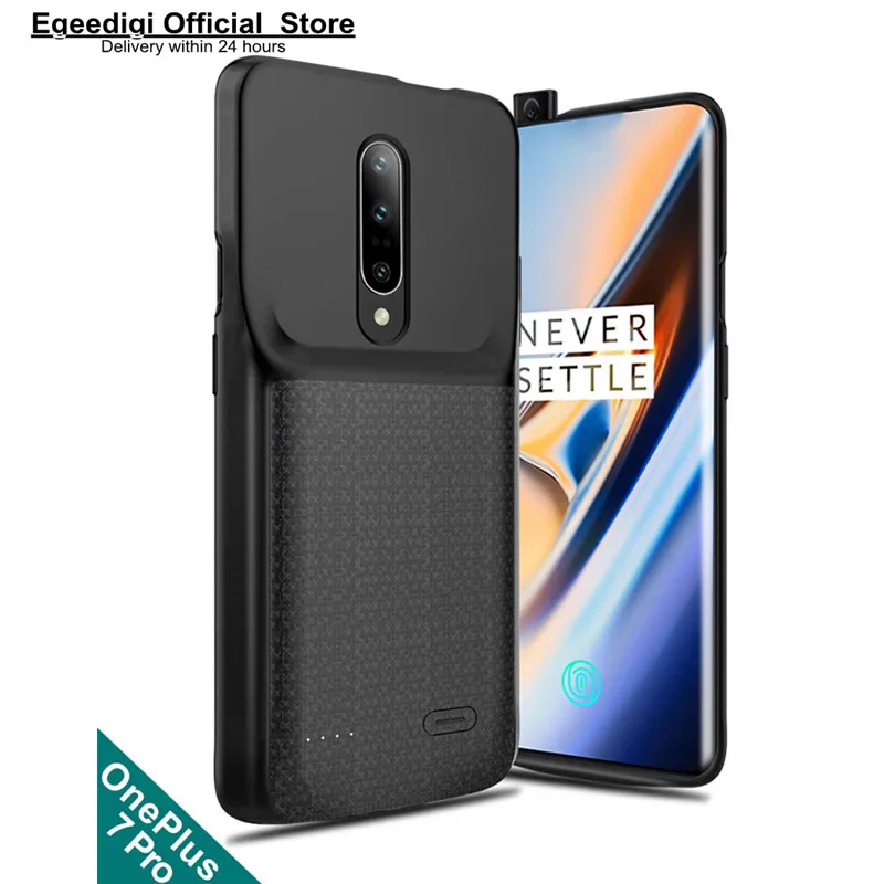 Egeedigi полное покрытие банк питания чехол для OnePlus 6T 7 7Pro 4700mAh Внешний чехол-аккумулятор для One Plus 7 Pro зарядная упаковка