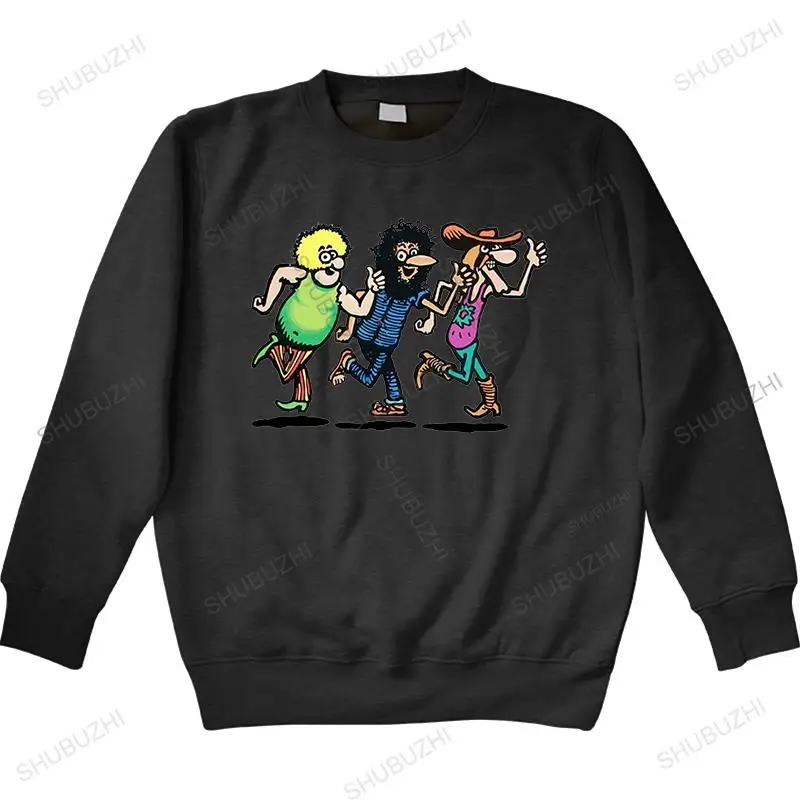 

men's autumn hip-hop hoodies black hoody The Fabulous Furry Freak Brothers Mens bigger size unisex Harajuku teenage cool hoodie