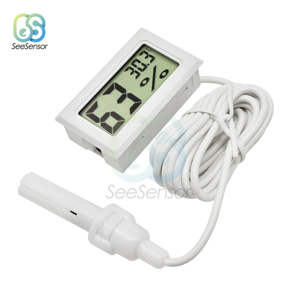 Цифровой мини-термометр гигрометр измеритель температуры и влажности