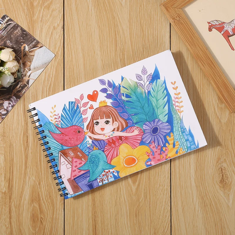 

Customizable Thick Hard Surface Book A4/A5/8K Kraft Paper Coil Sketch Painting Graffiti Flip Art Supplies free shipping