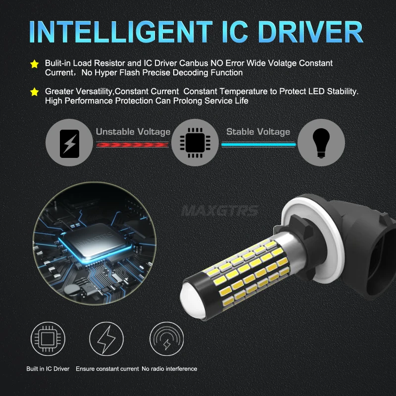 2x H3 H1 H27 880 881 3014 78SMD светодиодный Замена лампы Противотуманные фары Дневные Фары