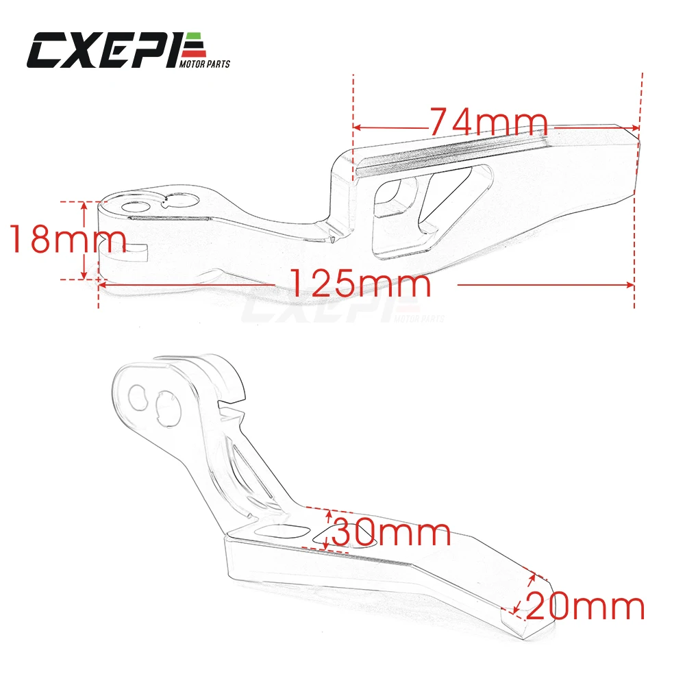 Motorcycle Accessories CNC Aluminum Parking Brake Lever For YAMAHA TMAX 500 2008-2011 T-MAX 530 T MAX 2012-2015 XP500 XP530 | Автомобили и