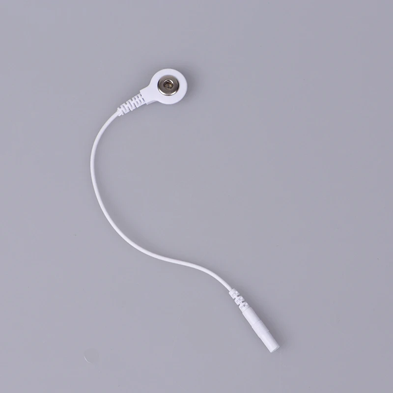 1PCS/Pack Lead Wire Adapters Tieline Short Cables Electrode Wires With Snap 3.5mm Plug Hole 2.0mm For Massager Machine Use - купить по