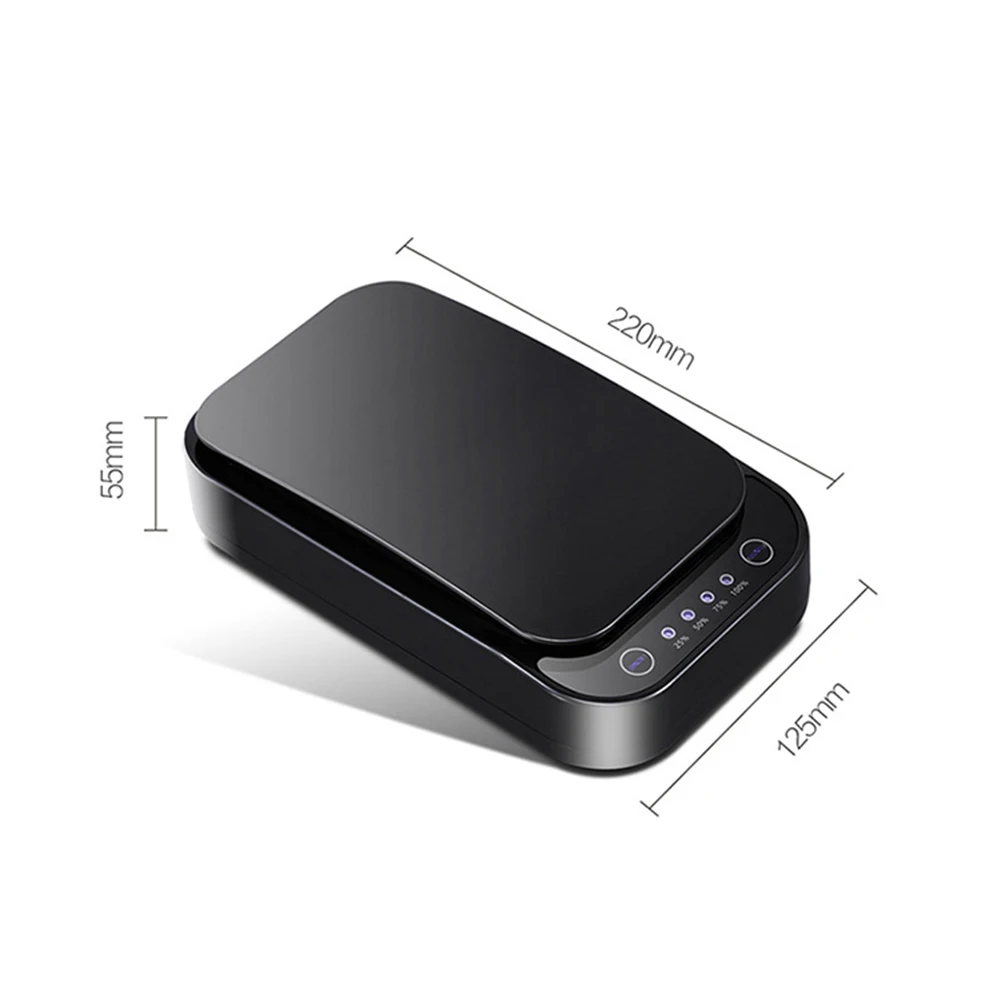 

5V Double UV Phone Sterilizer Box Jewelry Phones Cleaner Personal Sanitizer Disinfection Box with Aromatherapy Esterilizador