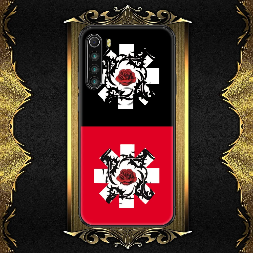 

Red Hot RHCP Chili Band Peppers Phone case For Xiaomi Redmi Note 7 7A 8 8T 9 9A 9S 10 K30 Pro Ultra black luxury hoesjes tpu