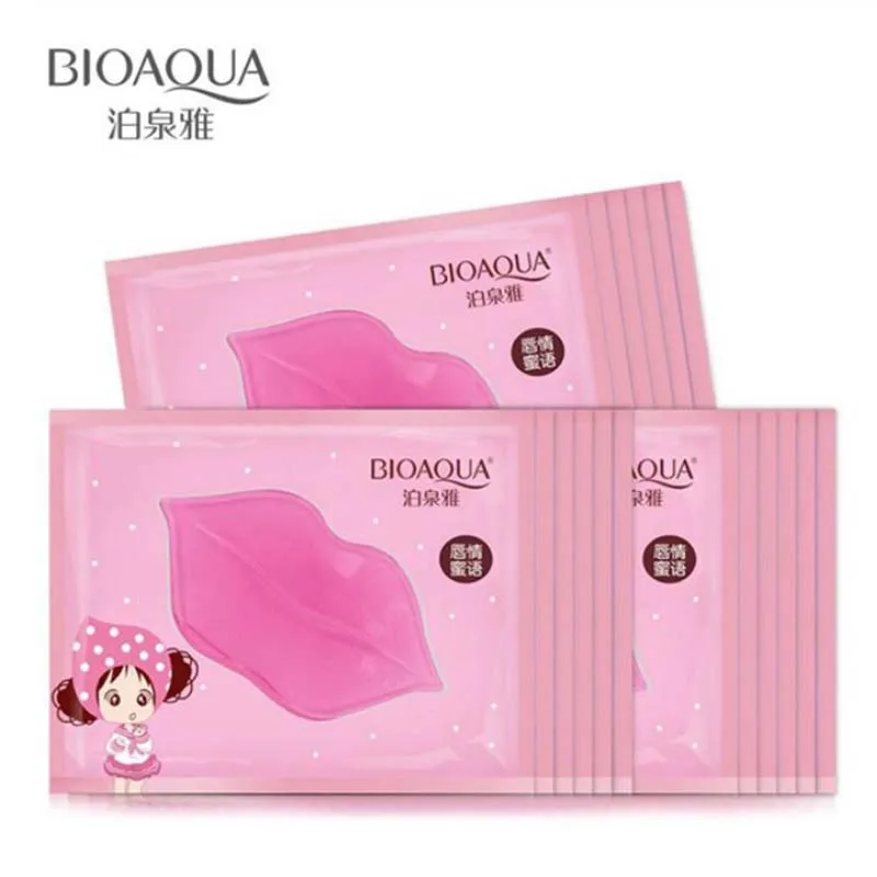 Коллагеновая маска для губ с кристаллами увлажняющие патчи гиалуроновой