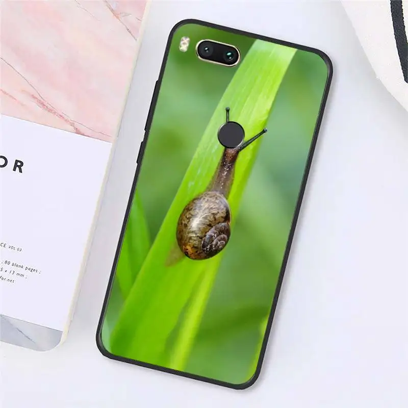 

snail animal pattern Phone Cases For Xiaomi Redmi note 7 8 9 t k30 max3 9 s 10 pro lite Luxury brand shell funda coque