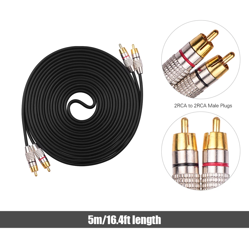 Аудио Видео соединительные провода стерео аудио кабель экранированные RCA шнуры