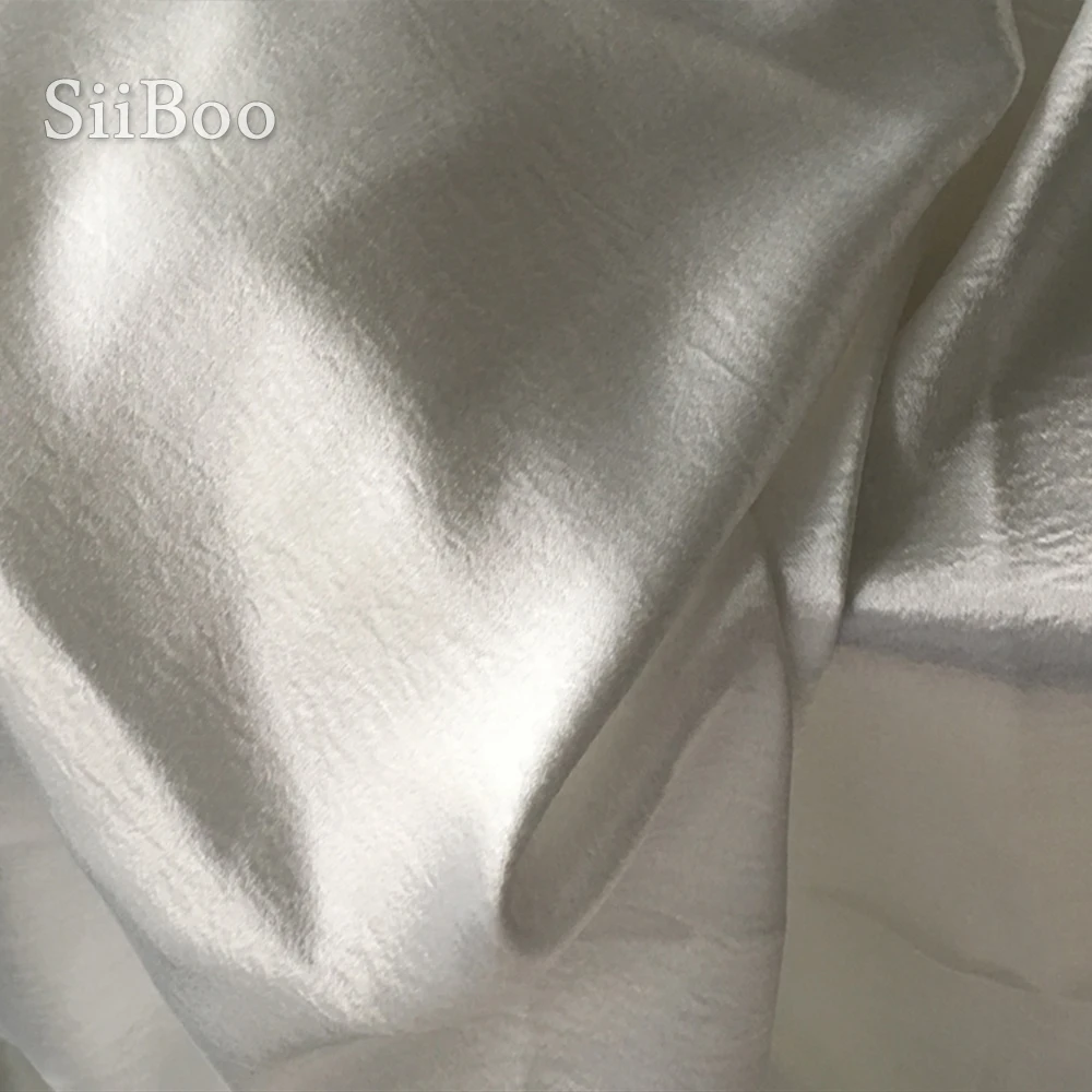 Итальянская Высококачественная однотонная полиэфирная стрейчевая сатиновая