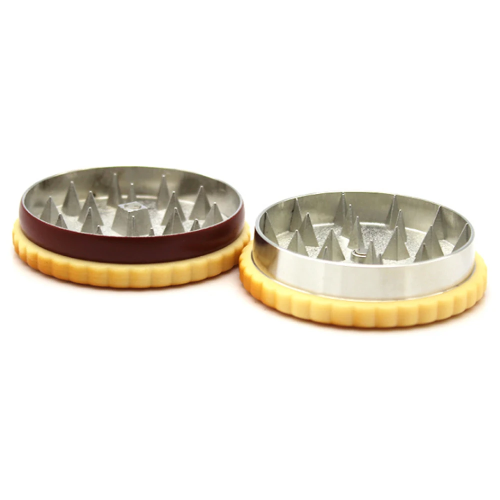 

12 Pcs Diameter 30mm Herb Weed Grinder 3 Layers Biscuit Shape Tobacco Grinder Spice Crusher Smoke Cigarette Accessories