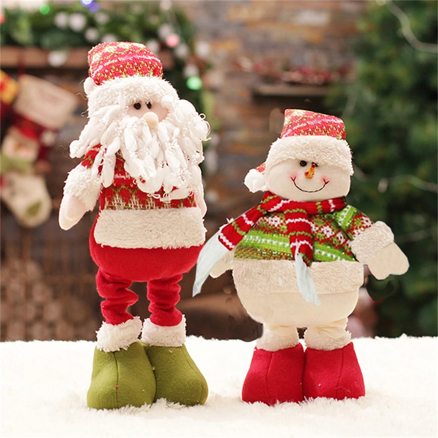 47 см Санта Клаус рождественские украшения для дома Enfeite De Natal большая кукла игрушка рождественские украшения для елки рождественские украшения