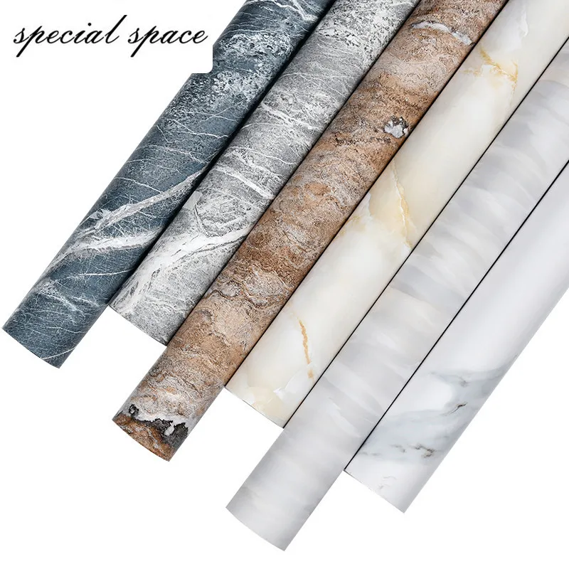 Водонепроницаемые масляные мраморные самоклеющиеся обои виниловая пленка
