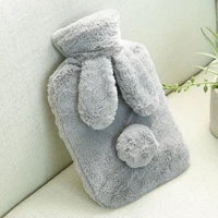 warm water bag hand warmer household warming anti scalding leakproof hot water bottles with rabbit ear cover high quality