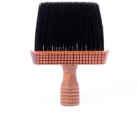 soft hair cleaning brush scan face neck broken hair wood handle duster brushes salon hairdressing accessory styling tool