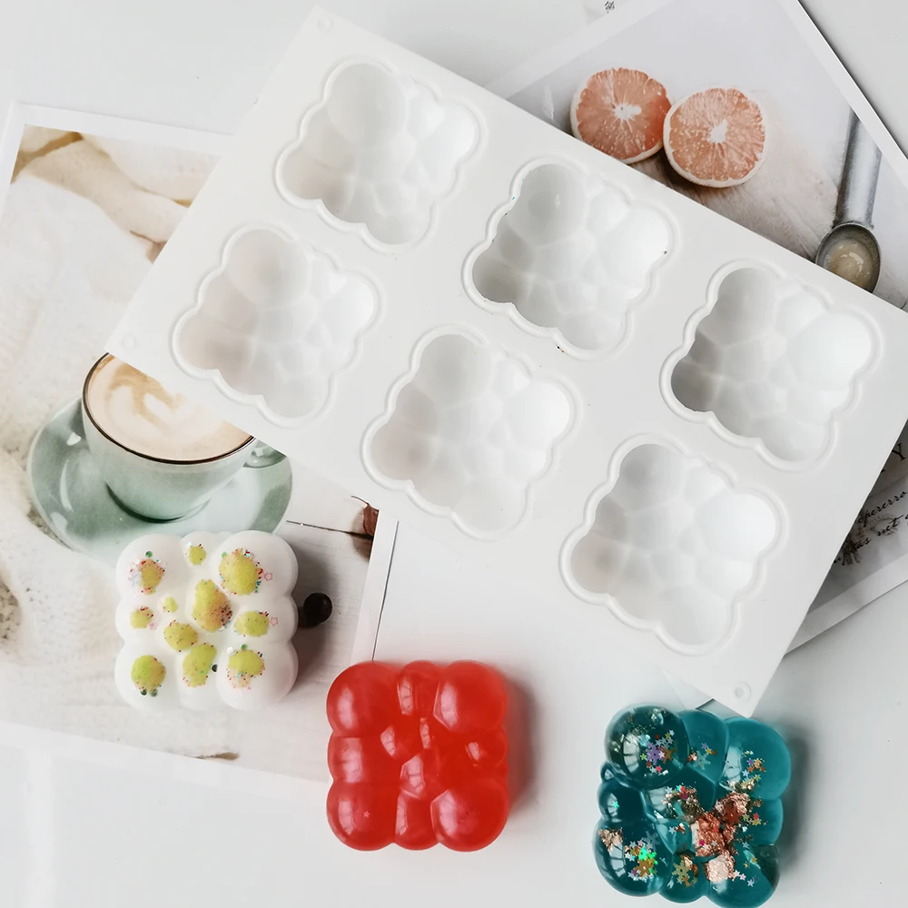 

Silicone Cake Mold Nonstick Heat Resistant Reusable Baking Tools Tray DIY Birthday Christmas Bakeware Cloud Shape Mousse Mould