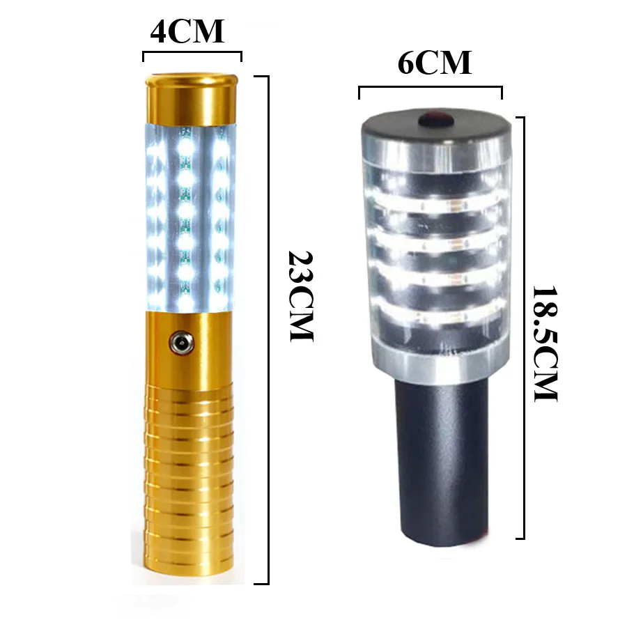 

Rechargeable LED Flashing Stick Light Champagne Bottle Fireworks Strobe Baton For Wedding Party Bar Club Decor