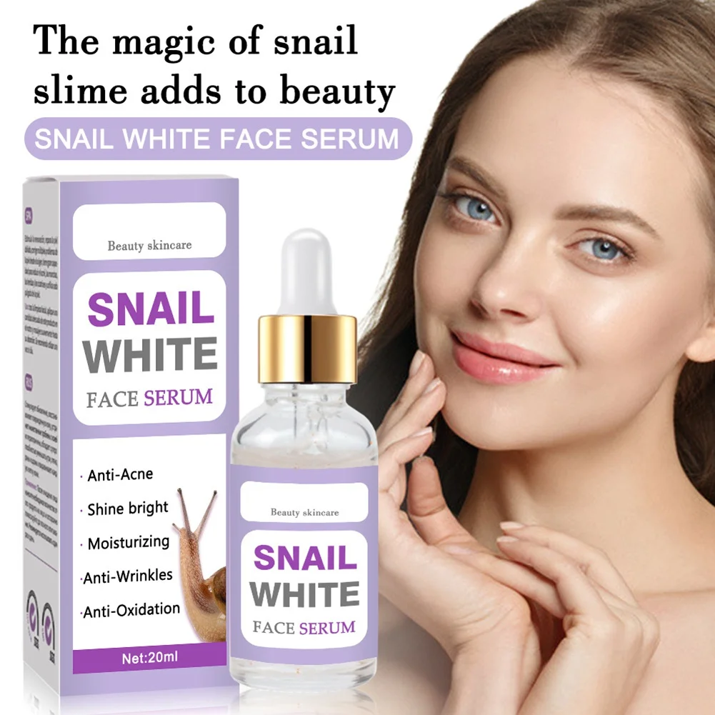 

20ml Snail Original Fluid Face Anti-Aging Serum Moisturizing Brighten Oil-control Snail Essence Face Care Essential Oil