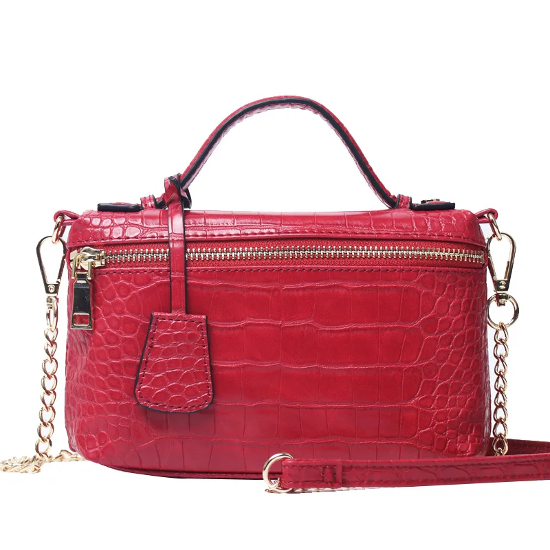 Crocodile Red Классический страуса кожаная сумка от китайской фабрики ретро мягкая кожаная сумка клатч вечерняя сумочка; BS010 Для женщин; мужские лоферы под кожу питона Женская сумочка для вечерние - Цвет: Crocodile Red
